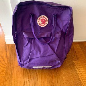 Purple Fjallraven Kanken Backpack